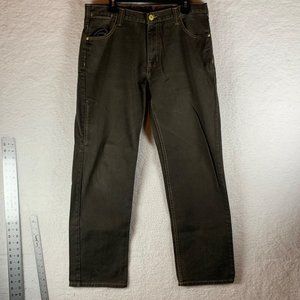The Territory‎ Ahead Men's Brown Cotton 6 Pockets Denim Pants Size 33 x 32 8810